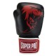 Manusi Box Super Pro Combat Gear Warrior Piele Negru-Rosu