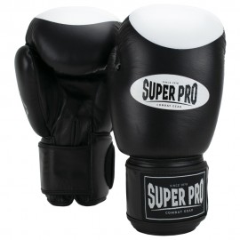 Manusi Box Super Pro Combat Gear Boxer Pro Velcro Negru