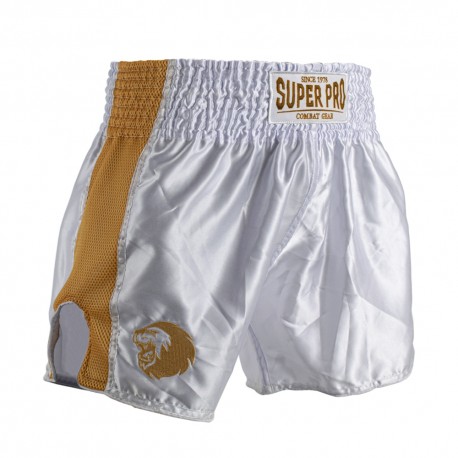 Sort Thai-Kickboxing Brave Alb/Auriu Super Pro Combat Gear