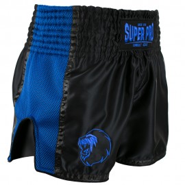 Sort Thai-Kickboxing Brave Negru/Albastru Super Pro Combat Gear