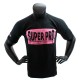 Tricou Block-Logo Negru/Roz Super Pro Combat Gear