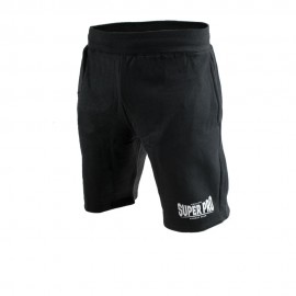 Pantaloni Jogging Scurti Negru/Alb Super Pro Combat Gear