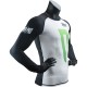 Bluza Compresie Rashguard No Mercy Alb/Verde/Negru Super Pro Combat Gear