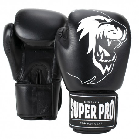 Manusi Box Super Pro Combat Gear Warrior Piele Negru