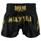 Short kickboxing Super Pro Fighter Negru/ Auriu