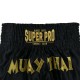 Short kickboxing Super Pro Fighter Negru/ Auriu