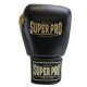 Manusi Box Super Pro Combat Gear Enforcer Piele Negru-Auriu