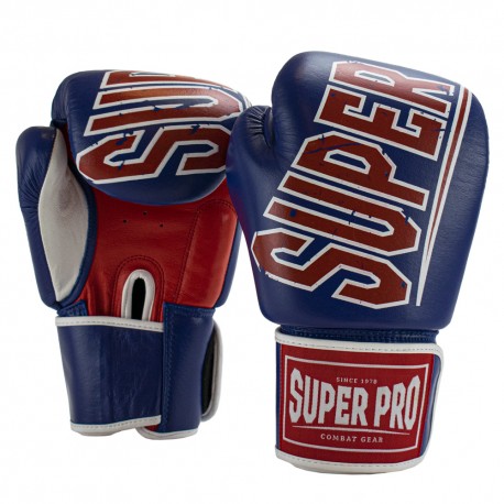 Manusi Box Super Pro Combat Gear Challenger Albastru Rosu